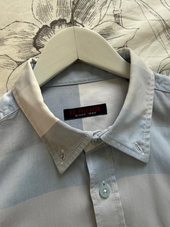 US POLO Pamuklu Erkek Uzun Kollu Gömlek - Görsel 2