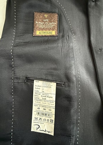 ALTINYILDIZ Siyah takım elbise - Görsel 4