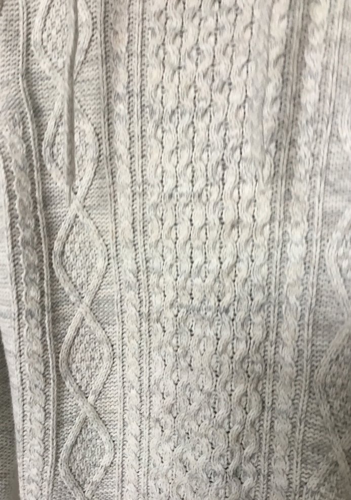 Gri Örgü Yüksek Yaka Kadın Kazak - Görsel 3