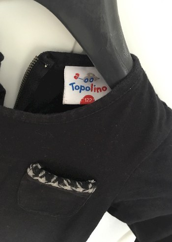 Kız Çocuk Siyah Uzun Kollu Kemerli Elbise - Görsel 3