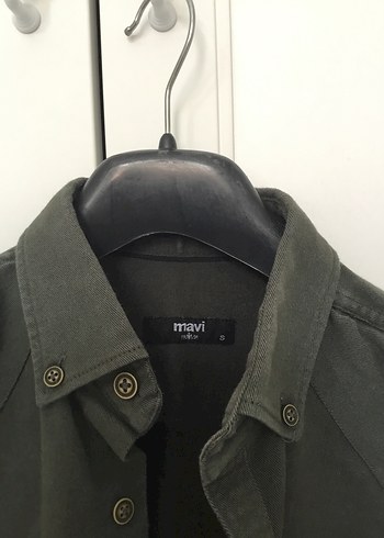 Erkek Gri Keten Uzun Kollu Gömlek - Görsel 3