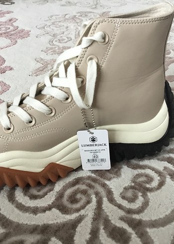 Bej Kadın Dolgu Topuklu Spor Ayakkabı - Görsel 2