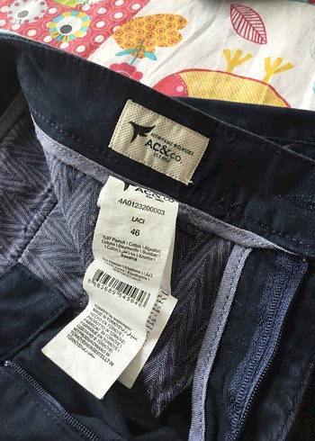 Lacivert 
Pamuklu Düğmeli Erkek Pantolon - Görsel 2