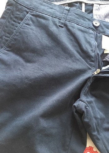 Lacivert 
Pamuklu Düğmeli Erkek Pantolon - Görsel 3