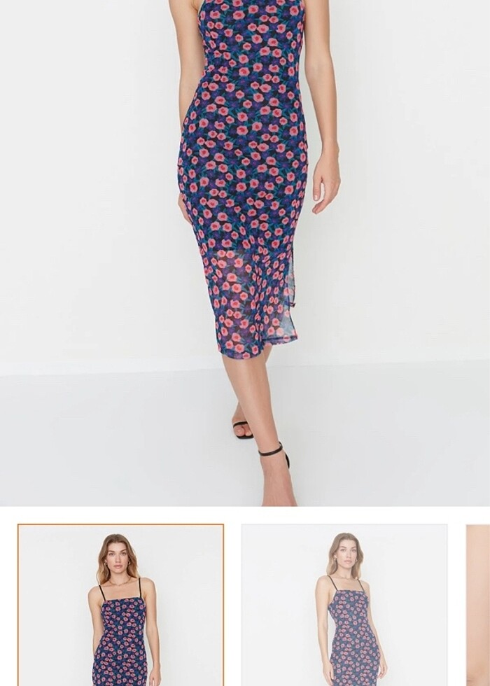 Renkli elbise - Görsel 4