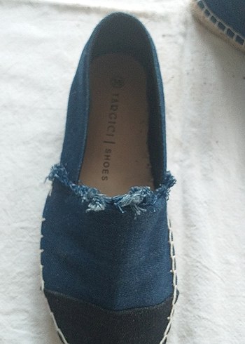 Kadın Lacivert Denim Dolgu Topuk Espadril - Görsel 4