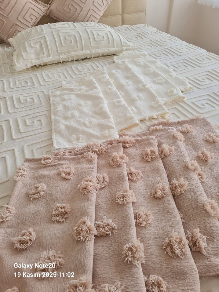 ponponlu Nakışlı Bohem Dekoratif Kırlent - Görsel 3