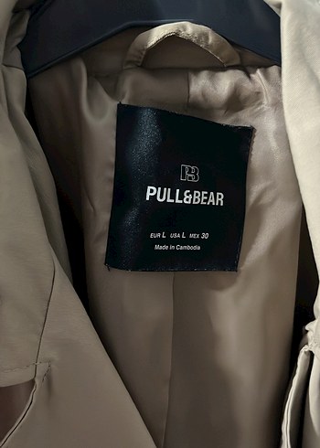 Bej Midi Kadın Trençkot, Düğmeli, Pamuklu - Görsel 2