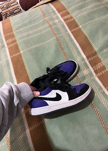 Mor Siyah Bağcıklı Kadın Spor Ayakkabı - Görsel 2