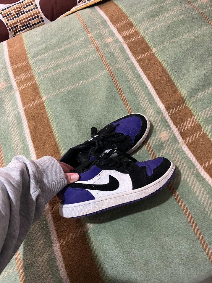 Mor Siyah Bağcıklı Kadın Spor Ayakkabı - Görsel 3