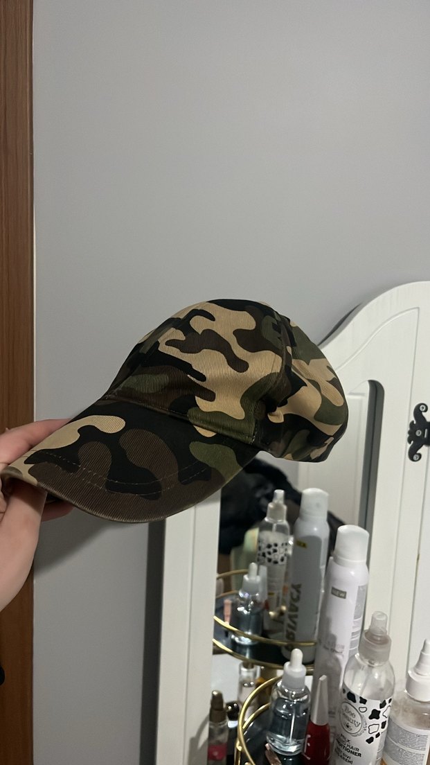 Kadın Kamuflaj Desenli Ayarlanabilir Şapka - Görsel 2