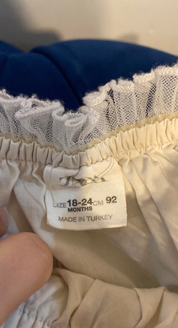 Zara marka 18-24 ay beyaz tütü etek astarlı - Görsel 2