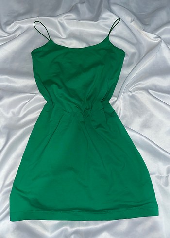 Yeşil Askılı elbise - Görsel 2