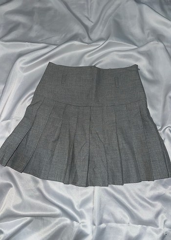 Kadın Siyah Deri Pilili Midi Etek - Görsel 3