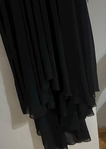 Siyah Uzun Kollu Gotik Uzun Elbise - Görsel 4