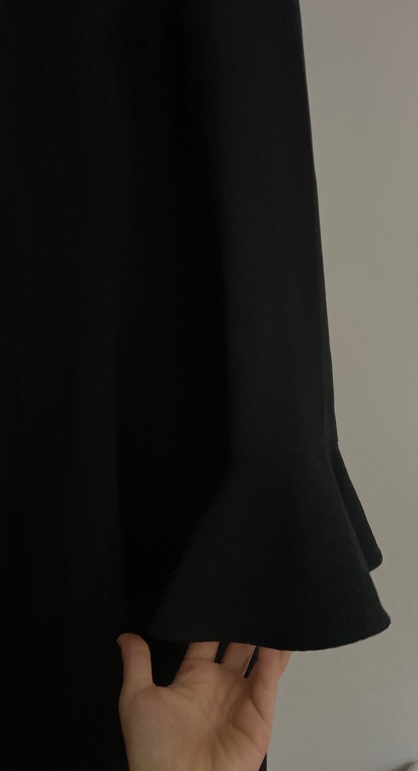 Siyah Uzun Kollu Gotik Uzun Elbise - Görsel 2