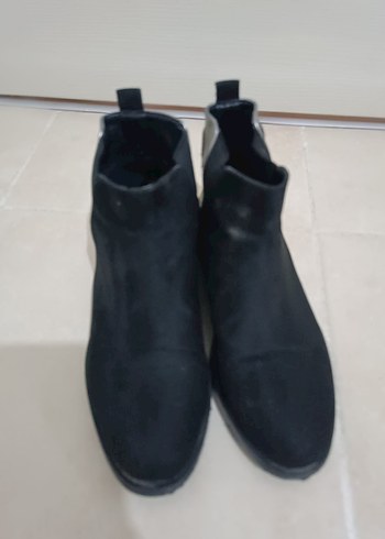 Siyah  Kadın süet Bot - Görsel 2