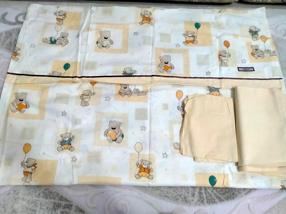 Bej Renkli Baskılı Çocuk Nevresim Takımı - Görsel 2