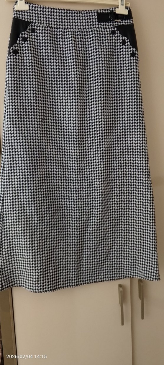 Gri Kareli Pilili Kadın Kumaş - Görsel 2