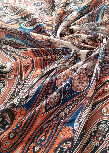 Kadın Kahverengi İpek Görünümlü Bohem - Görsel 3