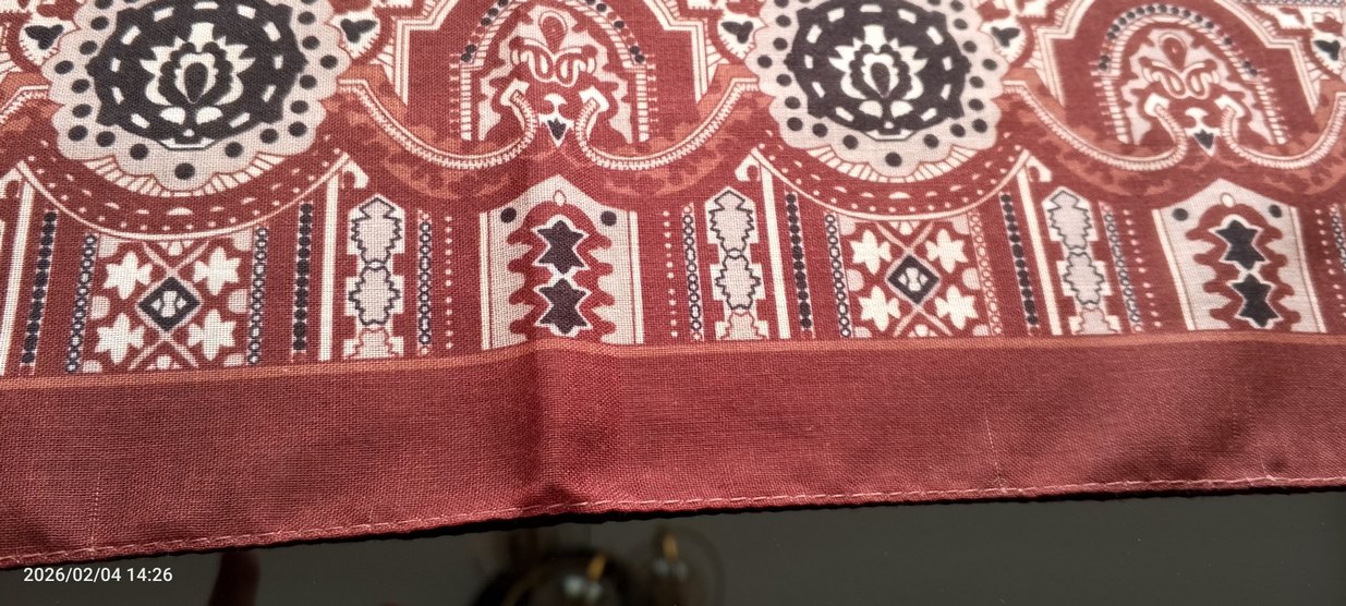 Kadın Kahverengi İpek Görünümlü Bohem - Görsel 2