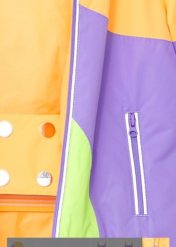 LCW Baby Renk Bloklu Bebek Kız Kayak Montu - Görsel 5