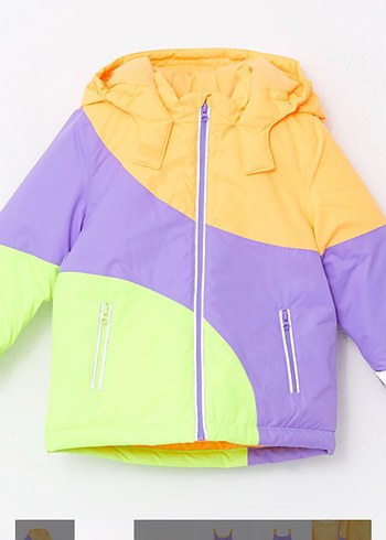 LCW Baby Renk Bloklu Bebek Kız Kayak Montu - Görsel 3