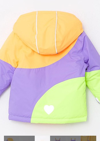 LCW Baby Renk Bloklu Bebek Kız Kayak Montu - Görsel 2