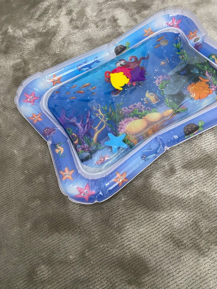 Renkli Deniz Temalı Şişme Su Oyuncağı tummy time - Görsel 2
