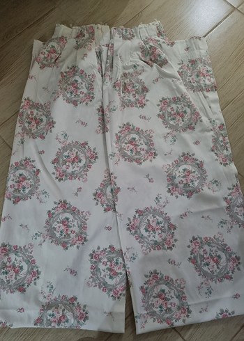 vintage desen fon perde - Görsel 2