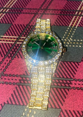 İce Out Sarı kordonlu Yeşil saat - Görsel 2