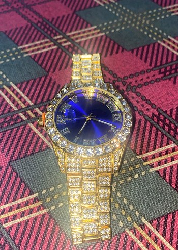 İce Out Sarı Kordonlu Mavi Saat - Görsel 2