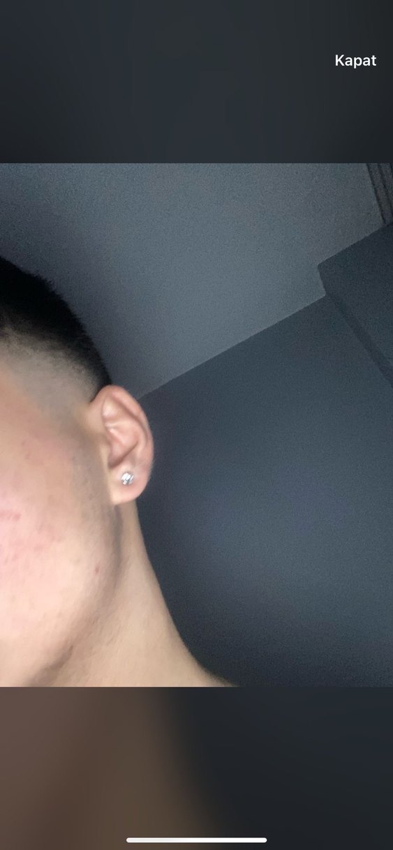 6MM Mıkantıslı Küpe - Görsel 2