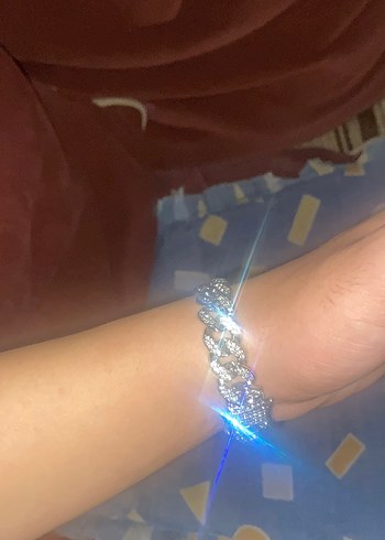 Ice Out Gümüş Renkli Bileklik - Görsel 3