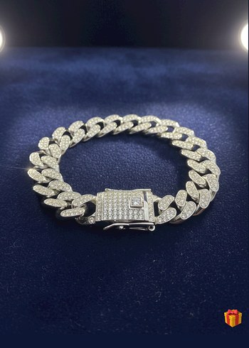 Ice Out Gümüş Renkli Bileklik