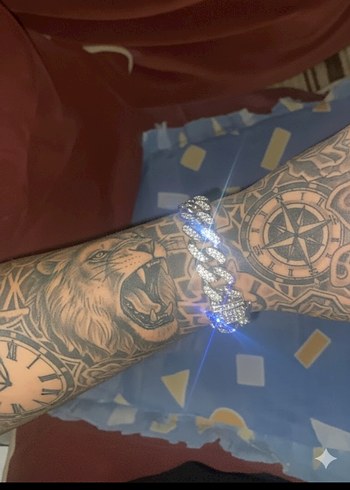 Ice Out Gümüş Renkli Bileklik - Görsel 2