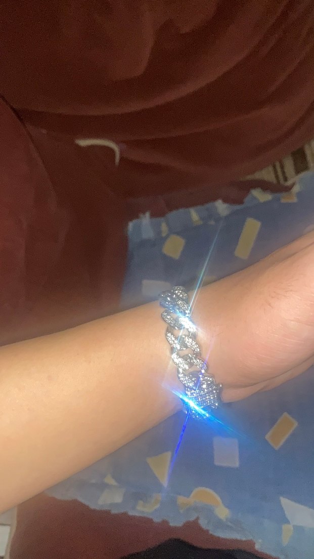 Ice Out Gümüş Renkli Bileklik - Görsel 3