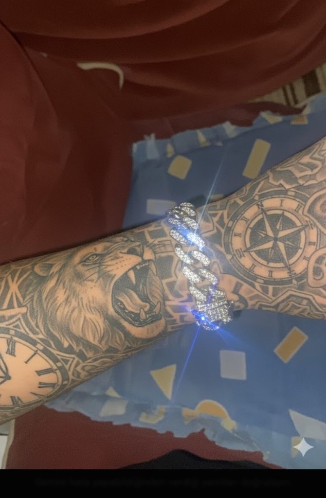 Ice Out Gümüş Renkli Bileklik - Görsel 2