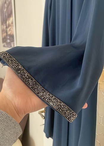 Petrol Mavisi Uzun Kollu Salaş Tunik - Görsel 2