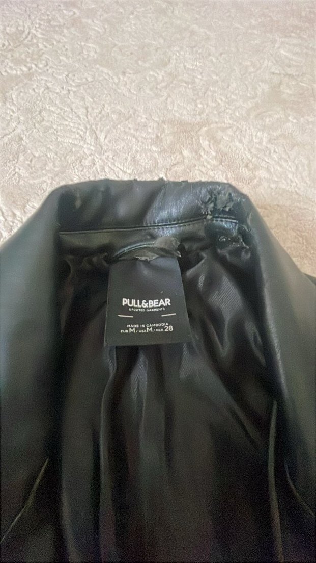 Siyah Deri Blazer Ceket - Görsel 2