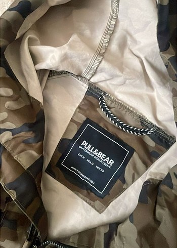 Kapüşonlu Kamuflaj Desenli Unisex Yağmurluk - Görsel 2