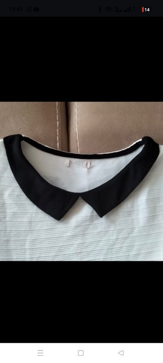 Beyaz Mini Kısa Kollu Elbise / Tunik - Görsel 4