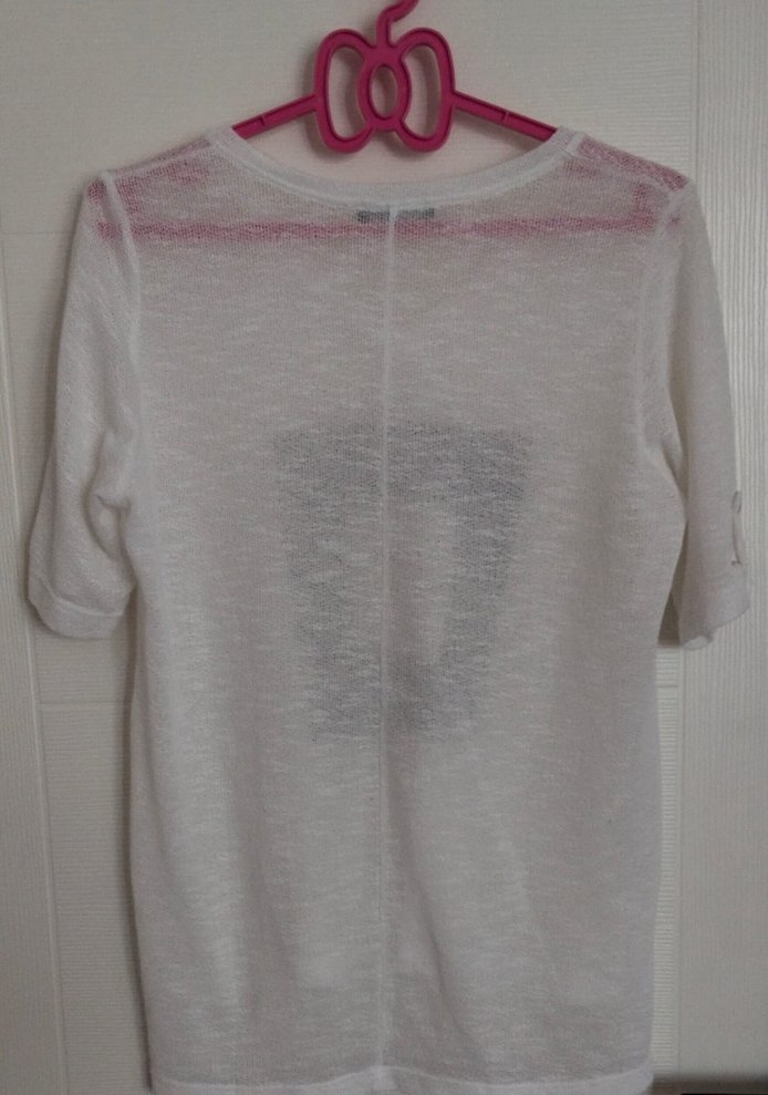 Tuvid Marka Dokuma Kumaş Kadın T-Shirt - Görsel 2