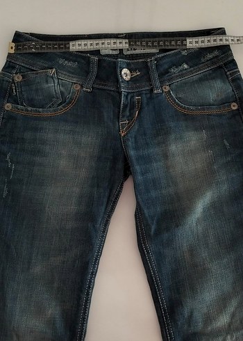 LTB Düşük Bel Düz Paça Lacivert Jeans - Görsel 5