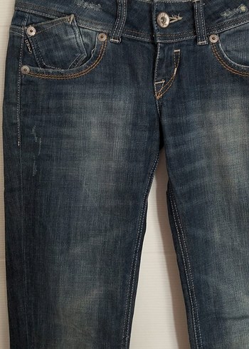 LTB Düşük Bel Düz Paça Lacivert Jeans - Görsel 2