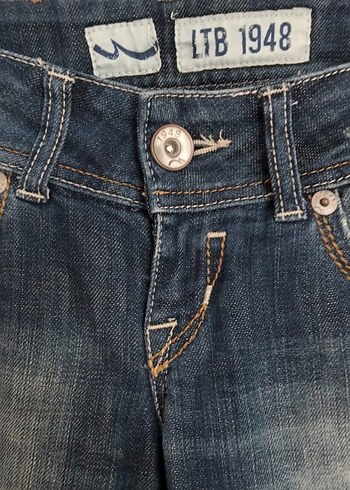 LTB Düşük Bel Düz Paça Lacivert Jeans - Görsel 4