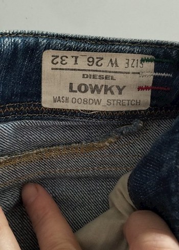 Diesel Orijinal Düşük Bel Düz Paça Jeans - Görsel 7