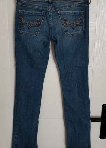 Diesel Orijinal Düşük Bel Düz Paça Jeans - Görsel 4