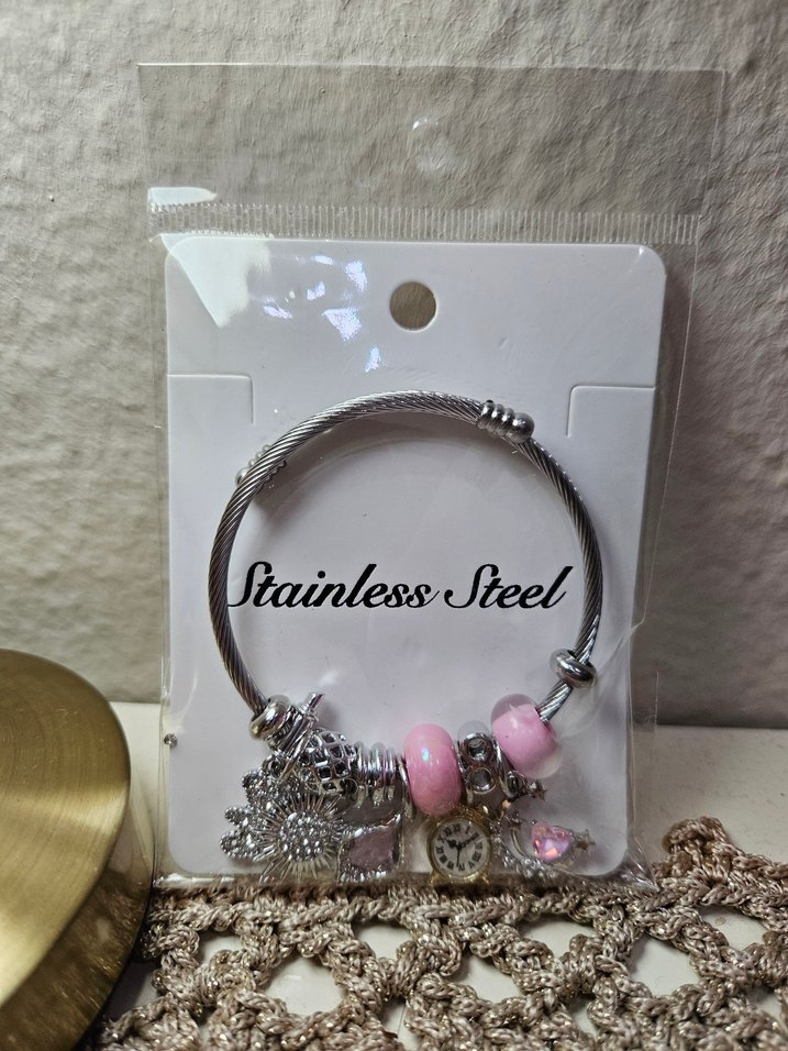 Saat Güneş Charm Çelik Bileklik - Görsel 2