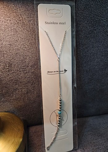 Top Boncuklu Turkuaz Çelik Şahmeran - Görsel 2